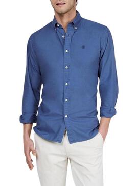 Camicia El Ganso Dyed blu per uomo.