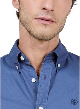 Camicia El Ganso Dyed blu per uomo.