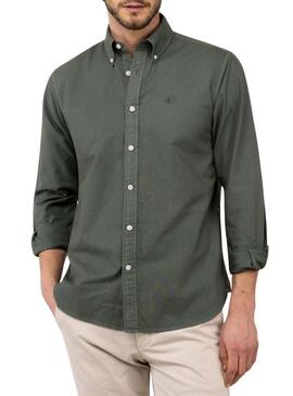 Camicia El Ganso Dyed verde per uomo