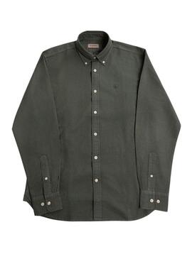 Camicia El Ganso Dyed verde per uomo