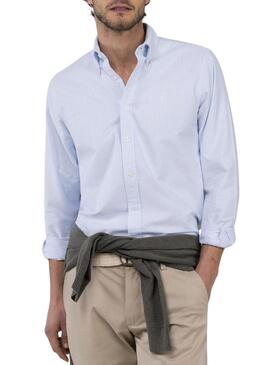 Camicia El Ganso Yale a righe blu e bianche per uomo
