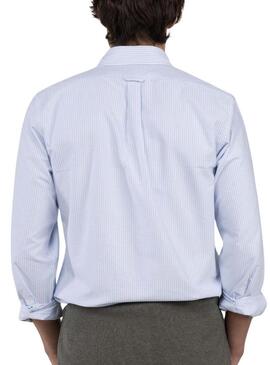 Camicia El Ganso Yale a righe blu e bianche per uomo