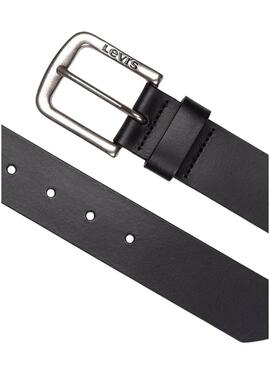 Cintura Levi's Seine nera e argento per uomo