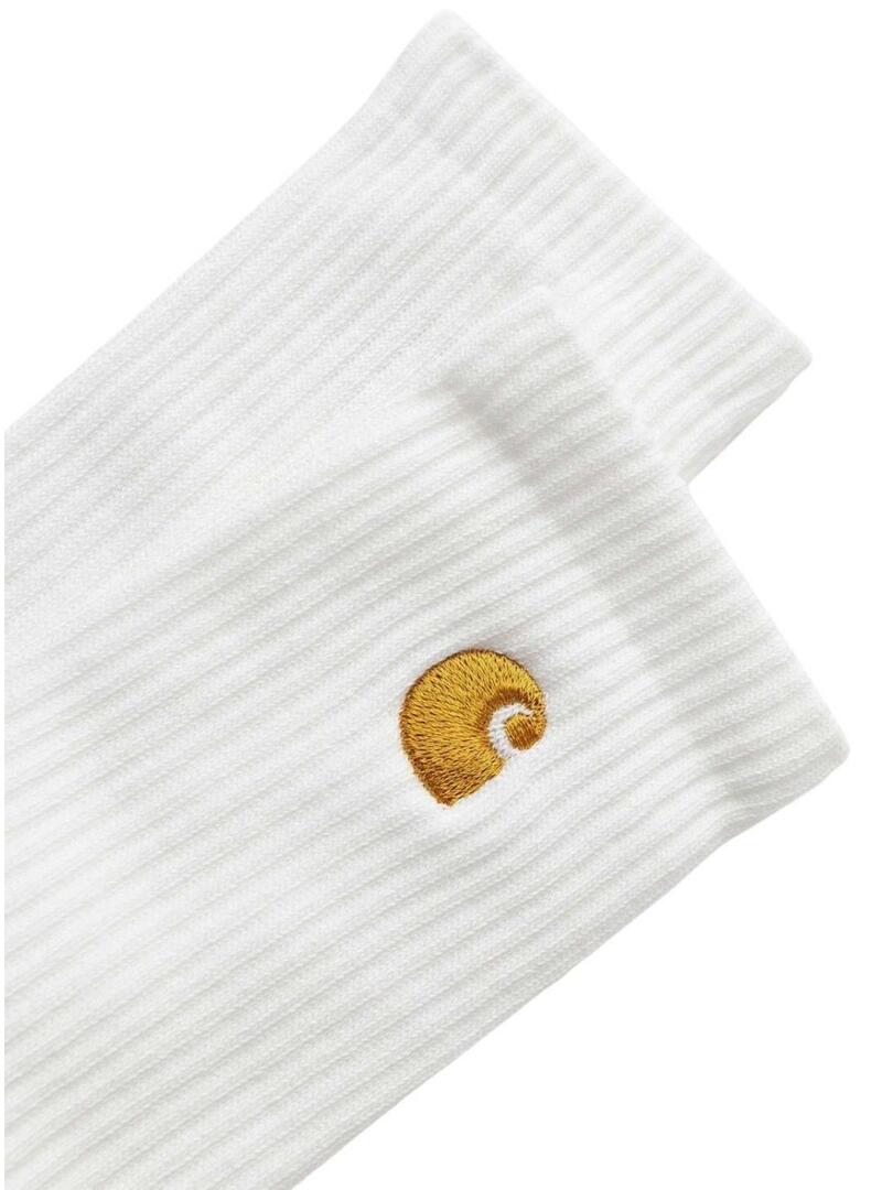 Calzini Carhartt Chase bianchi per uomo e donna