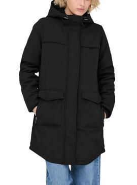 Parka Only Masstrich nera per donna.