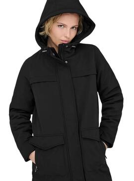 Parka Only Masstrich nera per donna.