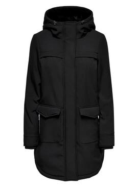 Parka Only Masstrich nera per donna.