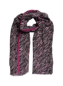 Pezzo di sciarpa stampato di zebra per donna.