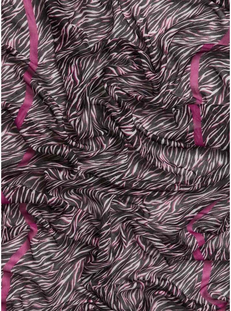 Pezzo di sciarpa stampato di zebra per donna.