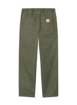 Pantaloni Carhartt Flint verdi per uomo.