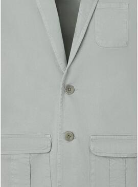 Americana Silbon Semiblazer verde per uomo.