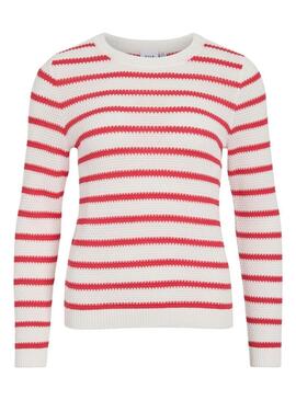 Maglia Vila Vidalo bianca e rossa per donna