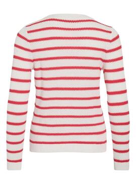 Maglia Vila Vidalo bianca e rossa per donna