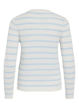 Maglia Vila Vidalo bianca e blu per donna
