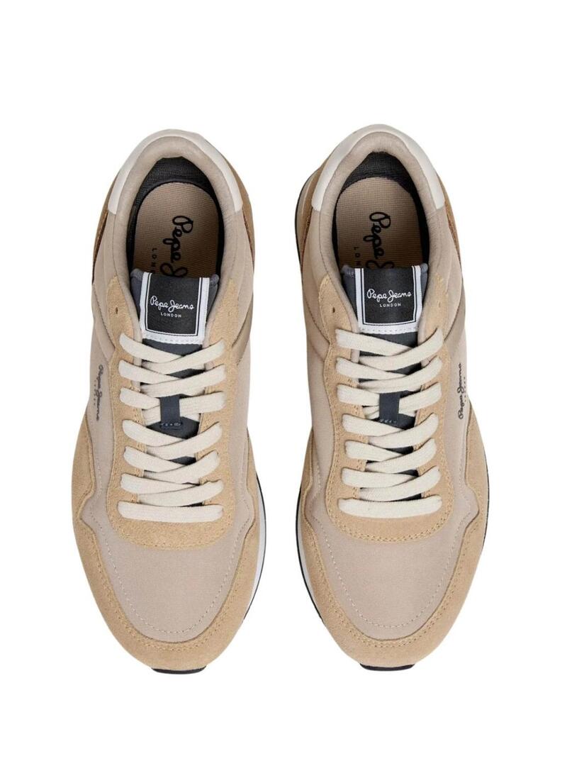Sneakers Pepe Jeans Hailon beige per uomo