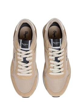 Sneakers Pepe Jeans Hailon beige per uomo