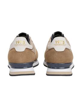 Sneakers Pepe Jeans Hailon beige per uomo