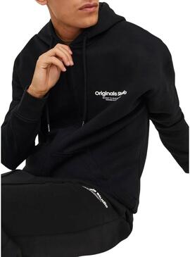 Felpa Jack and Jones Vesterbro nera per uomo