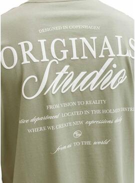 Maglietta Jack and Jones Norrebro verde per uomo