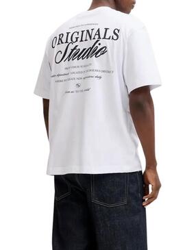 Maglia Jack and Jones Norrebro bianca per uomo