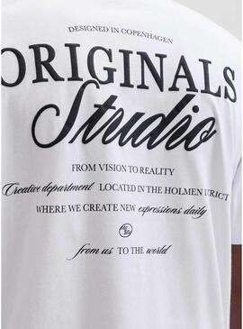 Maglia Jack and Jones Norrebro bianca per uomo