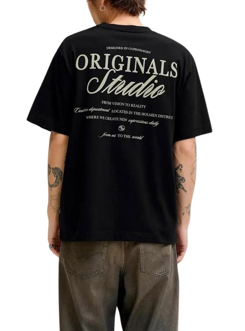 Maglietta Jack and Jones Norrebro nera per uomo