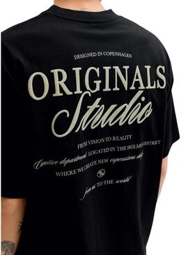 Maglietta Jack and Jones Norrebro nera per uomo