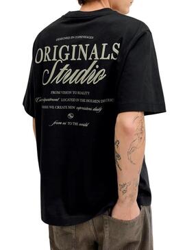 Maglietta Jack and Jones Norrebro nera per uomo