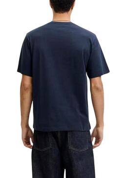 Maglietta Jack and Jones Corp blu navy per uomo