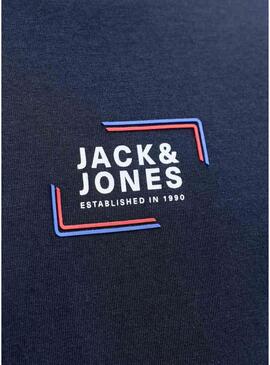 Maglietta Jack and Jones Corp blu navy per uomo
