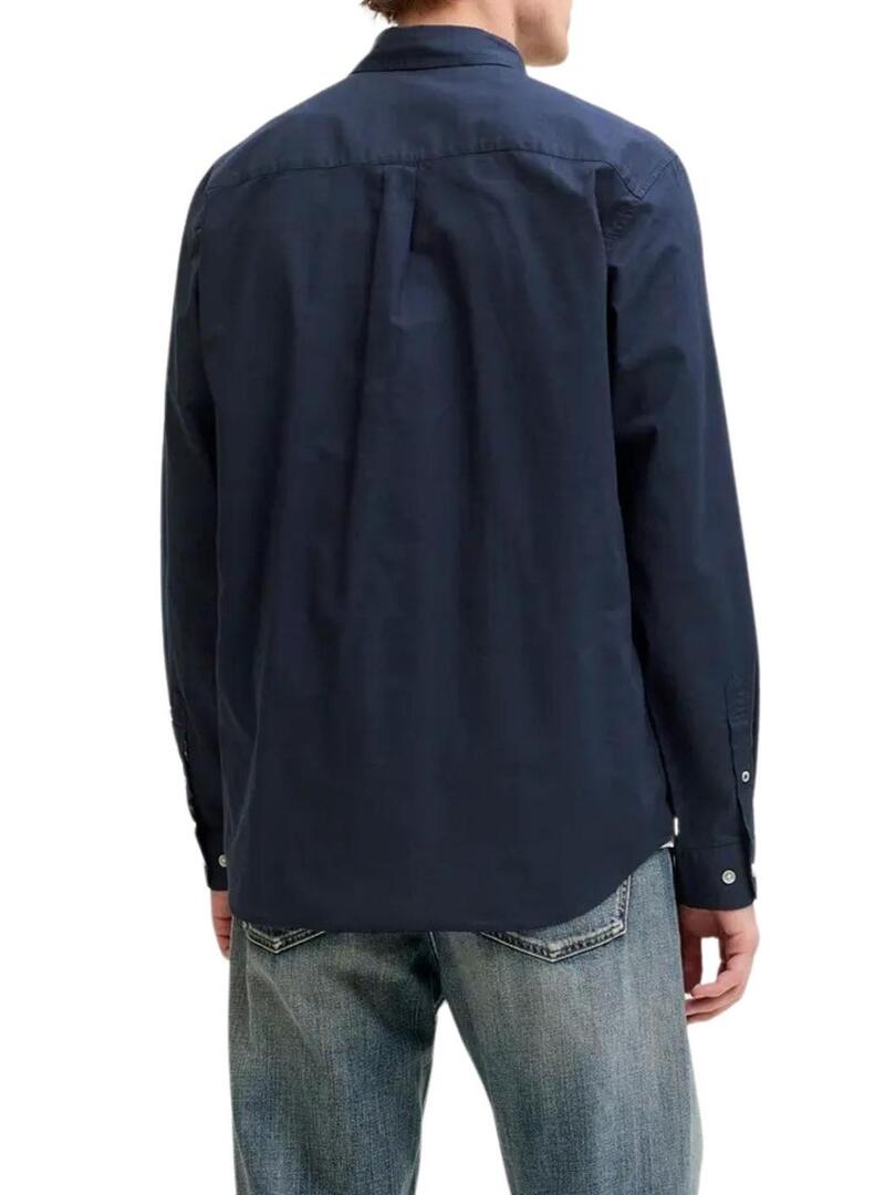 Camicia Jack and Jones Henry blu navy per uomo.