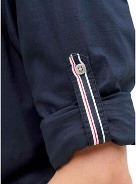 Camicia Jack and Jones Henry blu navy per uomo.
