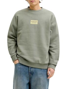 Felpa Jack and Jones Frank verde per uomo