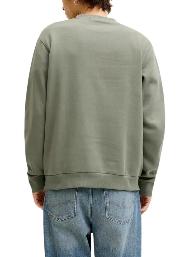 Felpa Jack and Jones Frank verde per uomo