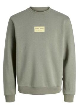 Felpa Jack and Jones Frank verde per uomo