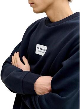 Felpa Jack and Jones Frank blu scuro per uomo