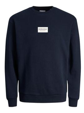 Felpa Jack and Jones Frank blu scuro per uomo