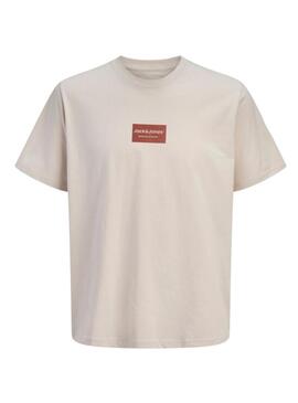 Maglietta Jack and Jones Frank beige per uomo