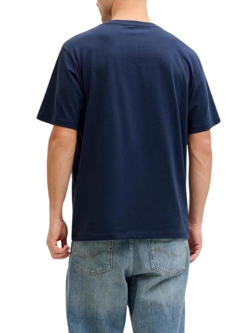 Maglietta Jack and Jones Frank marino per uomo