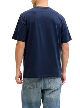 Maglietta Jack and Jones Frank marino per uomo