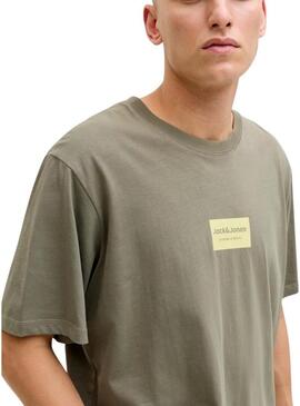 Maglietta Jack and Jones Frank verde per uomo