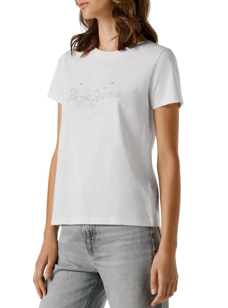 Maglietta Pepe Jeans Brady bianca per donna