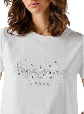 Maglietta Pepe Jeans Brady bianca per donna