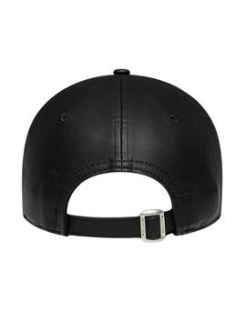Cappello New Era New York Yankees 9FORTY in pelle nera per donna