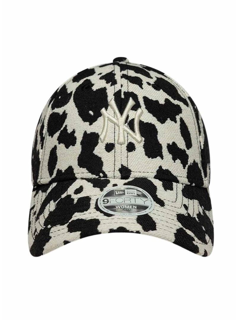 Cappellino New Era New York Yankees 9FORTY stampato mucca per donna