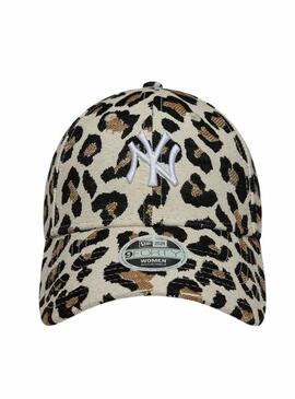 Cappello New Era Midi New York Yankees 9FORTY stampato leopardato per donna