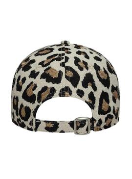 Cappello New Era Midi New York Yankees 9FORTY stampato leopardato per donna