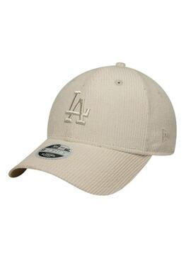 Cappellino New Era Cord New York Yankees 9FORTY beige per donna.