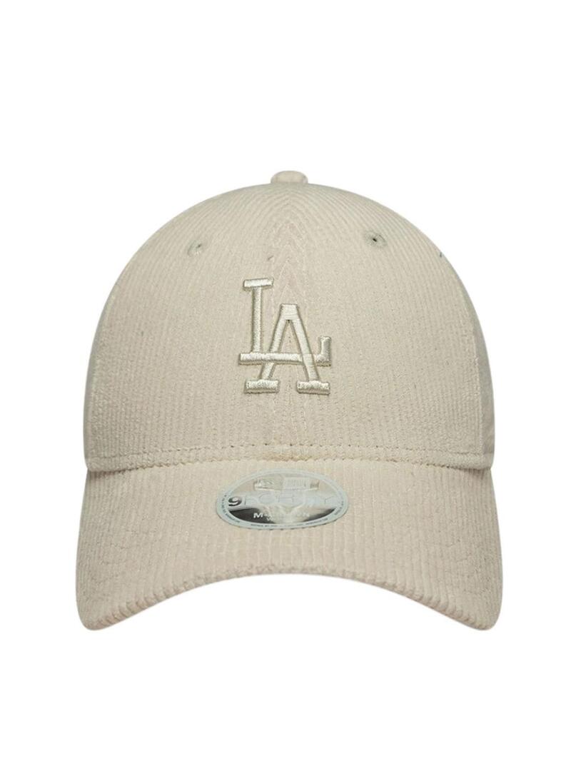 Cappellino New Era Cord New York Yankees 9FORTY beige per donna.
