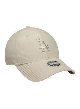 Cappellino New Era Cord New York Yankees 9FORTY beige per donna.